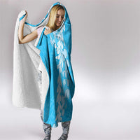 Puakenikeni and Maile Lei Hooded Blanket Blue Double Strand Lei LT9 - Polynesian Pride