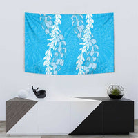 Puakenikeni and Maile Lei Tapestry Blue Double Strand Lei LT9 - Polynesian Pride