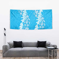 Puakenikeni and Maile Lei Tapestry Blue Double Strand Lei LT9 - Polynesian Pride