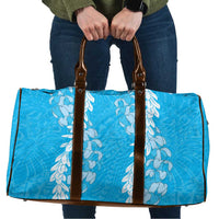 Puakenikeni and Maile Lei Travel Bag Blue Double Strand Lei - Polynesian Pride