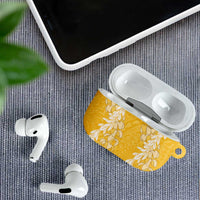 Puakenikeni and Maile Lei AirPods Case Gold Double Strand Lei LT9 - Polynesian Pride