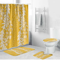 Puakenikeni and Maile Lei Bathroom Set Gold Double Strand Lei LT9 Bathroom Set (4 pcs) Gold - Polynesian Pride