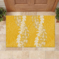 Puakenikeni and Maile Lei Rubber Doormat Gold Double Strand Lei LT9 Gold - Polynesian Pride