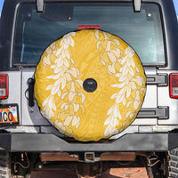 Puakenikeni and Maile Lei Spare Tire Cover Gold Double Strand Lei