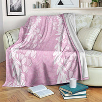 Puakenikeni and Maile Lei Blanket Pink Double Strand Lei