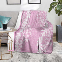 Puakenikeni and Maile Lei Blanket Pink Double Strand Lei