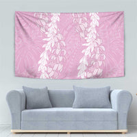 Puakenikeni and Maile Lei Tapestry Pink Double Strand Lei LT9 - Polynesian Pride