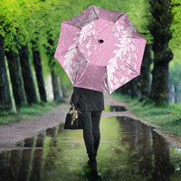 Puakenikeni and Maile Lei Umbrella Pink Double Strand Lei LT9 - Polynesian Pride