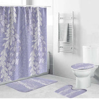 Puakenikeni and Maile Lei Bathroom Set Purple Double Strand Lei LT9 Bathroom Set (4 pcs) Purple - Polynesian Pride