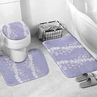 Puakenikeni and Maile Lei Bathroom Set Purple Double Strand Lei LT9 Mat Set Only (3 pcs) One Size Purple - Polynesian Pride