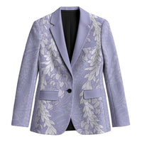 Puakenikeni and Maile Lei Blazer Purple Double Strand Lei - Polynesian Pride