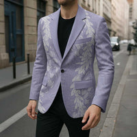 Puakenikeni and Maile Lei Blazer Purple Double Strand Lei - Polynesian Pride