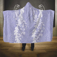 Puakenikeni and Maile Lei Hooded Blanket Purple Double Strand Lei LT9 - Polynesian Pride