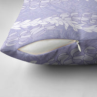 Puakenikeni and Maile Lei Pillow Cover Purple Double Strand Lei - Polynesian Pride