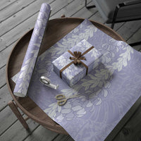 Puakenikeni and Maile Lei Wrapping Paper Purple Double Strand Lei - Polynesian Pride