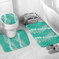 Puakenikeni and Maile Lei Bathroom Set Sage Green Double Strand Lei LT9 Mat Set Only (3 pcs) One Size Sage Green - Polynesian Pride