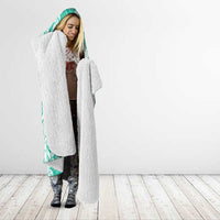 Puakenikeni and Maile Lei Hooded Blanket Sage Green Double Strand Lei LT9 - Polynesian Pride