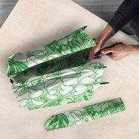 Green Puakenikeni and Maile Lei Umbrella Hawaiian Style Tribal Tapa Double Strand Lei LT9 - Polynesian Pride