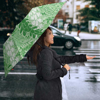Green Puakenikeni and Maile Lei Umbrella Hawaiian Style Tribal Tapa Double Strand Lei LT9 - Polynesian Pride