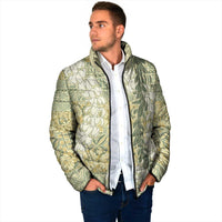 Vintage Puakenikeni and Maile Lei Padded Jacket Hawaiian Style Tribal Tapa Double Strand Lei - Polynesian Pride