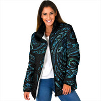 New Zealand Matariki Padded Jacket Galaxy Maori Tribal Tattoo - Polynesian Pride