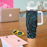 New Zealand Tribal Tattoo Tumbler With Handle With Matariki Art