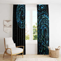 New Zealand Tribal Tattoo Window Curtain With Matariki Art