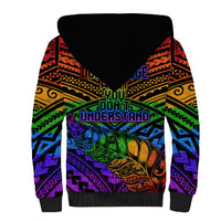 New Zealand LGBT Fern Heart Sherpa Hoodie Dont judge What You Dont Understand LT9 - Polynesian Pride