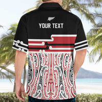 Personalised Toitu Te Tiriti Aotearoa 1840 Hawaiian Shirt Red Kowhaiwhai Puhoro LT9 - Polynesian Pride