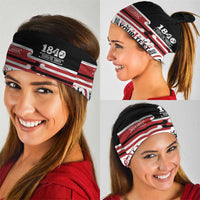 Personalised Toitu Te Tiriti Aotearoa 1840 Neck Gaiter Red Kowhaiwhai Puhoro - Polynesian Pride