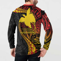 Papua New Guinea Tribal Tattoo Button Sweatshirt 50th Independence Anniversary