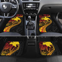 Papua New Guinea Tribal Tattoo Car Mats 50th Independence Anniversary