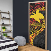 Papua New Guinea Tribal Tattoo Door Cover 50th Independence Anniversary - Polynesian Pride