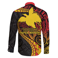 Papua New Guinea Tribal Tattoo Family Matching Tank Maxi Dress and Hawaiian Shirt 50th Independence Anniversary