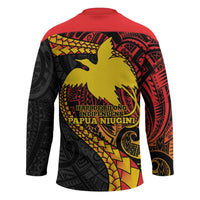 Papua New Guinea Tribal Tattoo Hockey Jersey 50th Independence Anniversary LT9 - Polynesian Pride
