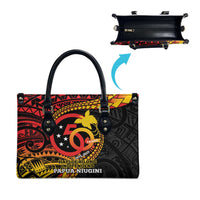 Papua New Guinea Tribal Tattoo Leather Bag 50th Independence Anniversary LT9 - Polynesian Pride