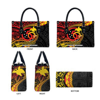 Papua New Guinea Tribal Tattoo Leather Bag 50th Independence Anniversary LT9 - Polynesian Pride