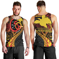 Papua New Guinea Tribal Tattoo Men Tank Top 50th Independence Anniversary
