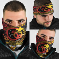 Papua New Guinea Tribal Tattoo Neck Gaiter 50th Independence Anniversary - Polynesian Pride