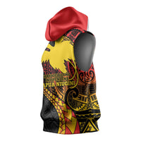 Papua New Guinea Tribal Tattoo Sleeveless Hoodie 50th Independence Anniversary - Polynesian Pride