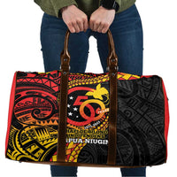 Papua New Guinea Tribal Tattoo Travel Bag 50th Independence Anniversary - Polynesian Pride