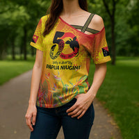 Papua New Guinea Unity in Diversity Cross Shoulder Shirt 50th Indipendens Papua Niugini LT9 - Polynesian Pride