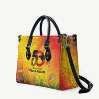Papua New Guinea Unity in Diversity Leather Bag 50th Indipendens Papua Niugini LT9 Gold - Polynesian Pride