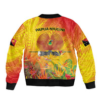 Papua New Guinea Unity in Diversity Sleeve Zip Bomber Jacket 50th Indipendens Papua Niugini
