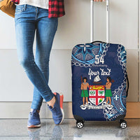 Personalised Fiji 54th Anniversary Luggage Cover Siga Ni Bula Galala Marautaki O Viti LT9