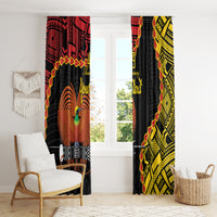 Personalised Papua New Guinea 49th Anniversary Window Curtain Hapi De bilong Indipendens Papua Niugini