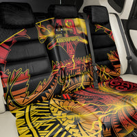 Personalised Papua New Guinea 49th Anniversary Back Car Seat Cover Bird of Paradise Unity In Diversity