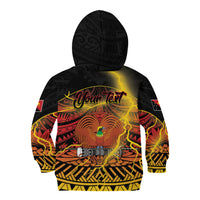 Personalised Papua New Guinea 49th Anniversary Kid Hoodie Bird of Paradise Unity In Diversity LT9 - Polynesian Pride