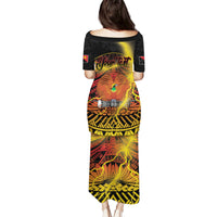 Personalised Papua New Guinea 49th Anniversary Puletasi Bird of Paradise Unity In Diversity LT9 - Polynesian Pride