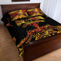 Personalised Papua New Guinea 49th Anniversary Quilt Bed Set Bird of Paradise Unity In Diversity